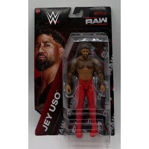 WWE Mattel JEY USO Rare Netflix Raw Basic Wrestling Figure 2025 Factory Sealed.
